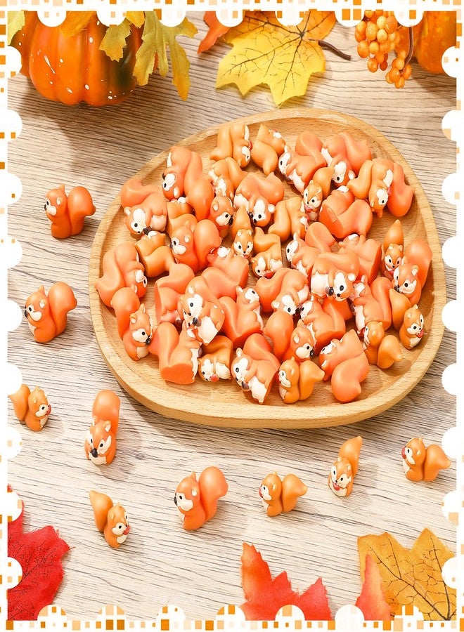 GGSTDDUP 50 Pcs Mini Resin Squirrel Tiny Squirrel Miniature Animal Figurines for DIY Cake Decoration Ornaments Crafts Moss Landscape - Image 4